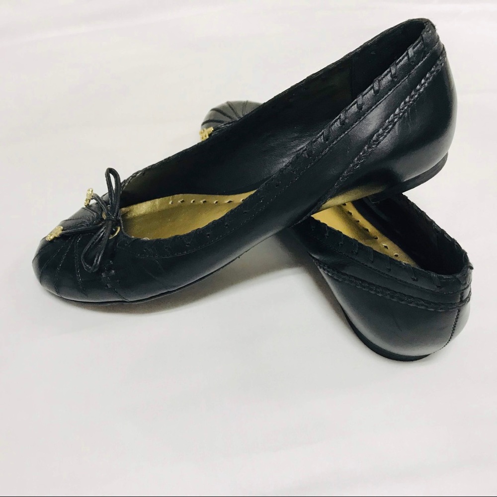 BCBGirls black leather flats